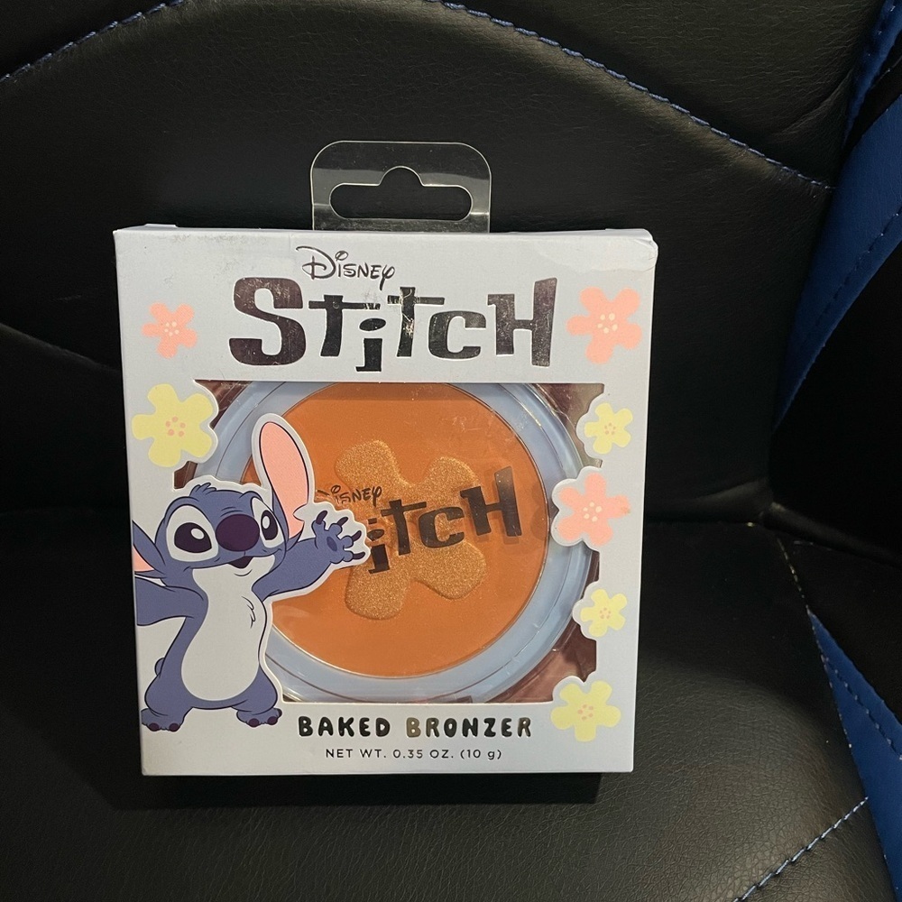 Disney Stitch Baked Bronzer with Blue and Pink Accents